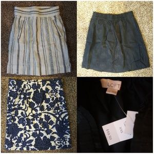 Ann Taylor loft skirt bundle! Sz XXS
